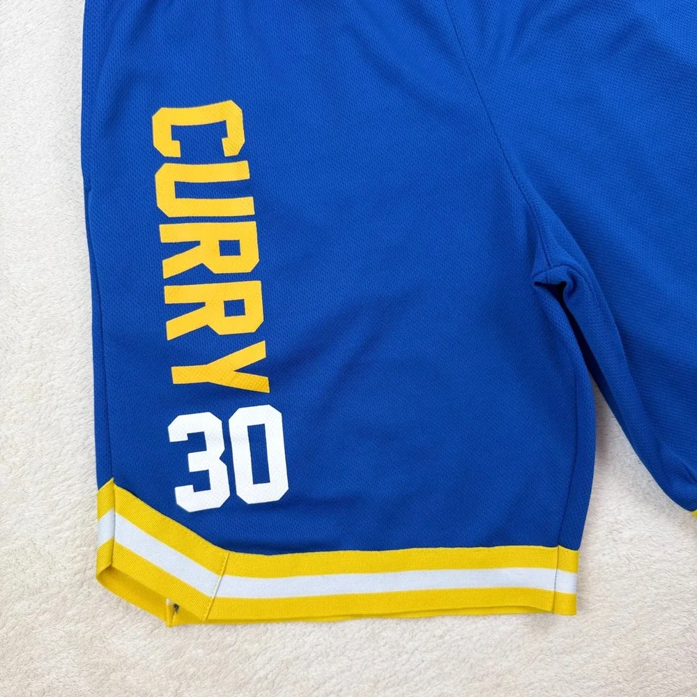 NBA Golden State Warriors Stephen Curry 30 Basketball Shorts‎ Mens Medium Blue
